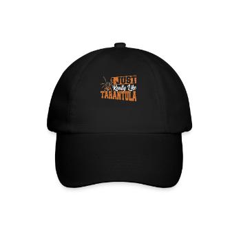 Taranteln Spinne Ich mag Taranteln einfach - Baseballkappe - Schwarz/Schwarz - Vorne