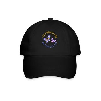 Butterfly Lover Gifts - Baseball Cap - black/black - Front