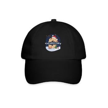 Awesome Dorothy Name w Santa Hat in Xmas Theme - Baseball Cap - black/black - Front