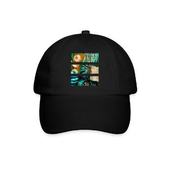 Paysage abstrait aux couleurs vives - Casquette classique - noir/noir - Devant