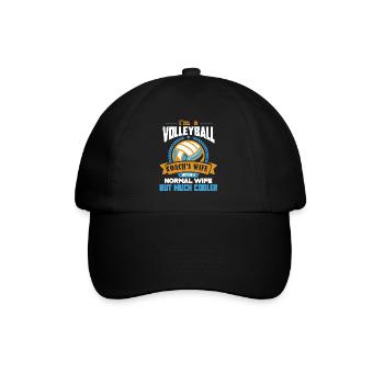 Volleyball Volleyball Coach s Wife - Baseball Cap - black/black - Front