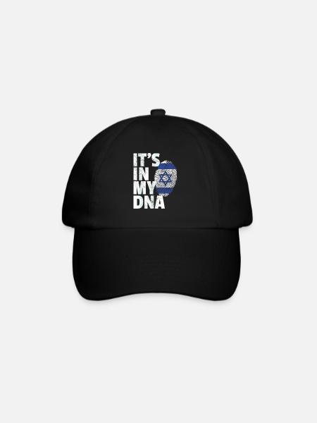 Israel DNA - Baseballkappe - Schwarz/Schwarz