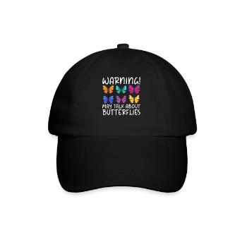 Butterfly Lover Gifts - Baseball Cap - black/black - Front