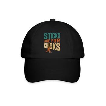 Field Hockey Sticks Are For Chicks - Baseball Cap - black/black - Front