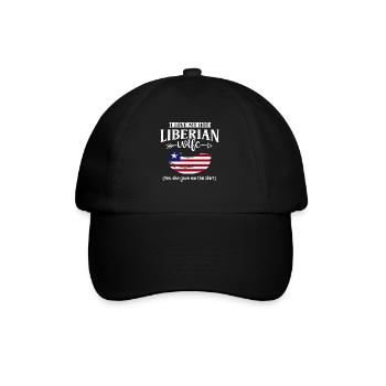 Liberia Flag Liberians - Baseball Cap - black/black - Front