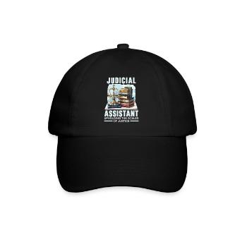 Juristischer Assistent Job Recht Richter im Gerichtssaal - Baseballkappe - Schwarz/Schwarz - Vorne