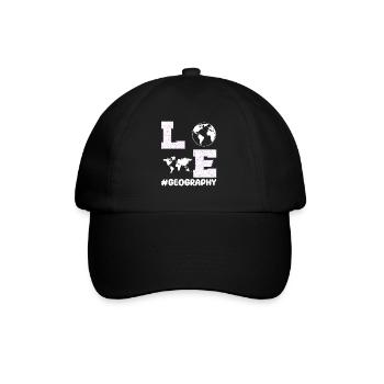 Love Geography - Baseball Cap - black/black - Front