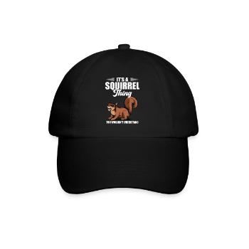Animal Forest Rongent Cool C’est un truc d’écureuil - Casquette classique - noir/noir - Devant