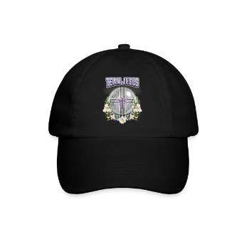 Jesus Christ Saying Vintage Orchids Team Jesus - Baseball Cap - black/black - Front