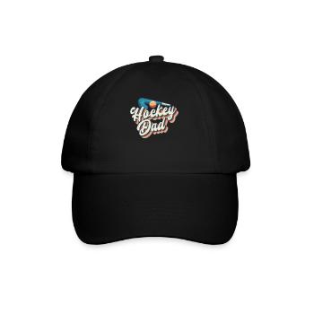 Field Hockey Dad Retro Hockey Dad - Baseballkappe - Schwarz/Schwarz - Vorne