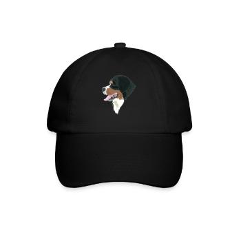Simple Bernese Mountain Dog Gift - Baseball Cap - black/black - Front