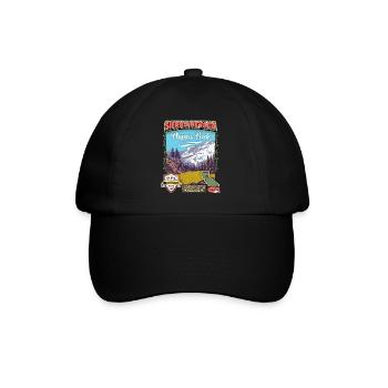 Nevada Poster, Phipps Peak, Retro California Style - Baseball Cap - black/black - Front