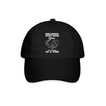ESL Teacher Helping Little Minds Grow One Phonemes - Baseball Cap - black/black - Front