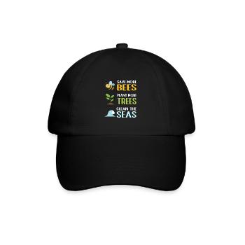 Earth Day Climate Change Environmentalists - Baseball Cap - black/black - Front