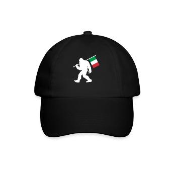 Italien - Baseballkappe - Schwarz/Schwarz - Vorne