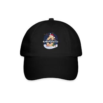 Impressionnant Gerald nom w chapeau de père Noël dans le thème de Noël - Casquette classique - noir/noir - Devant