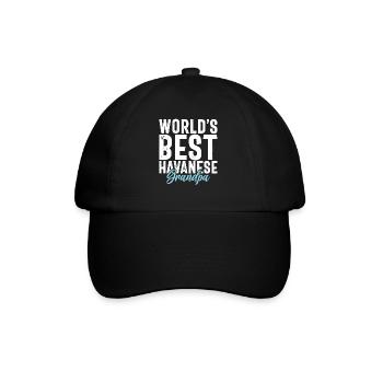 Gifts for Havanese Dog Lovers - Baseballkappe - Schwarz/Schwarz - Vorne