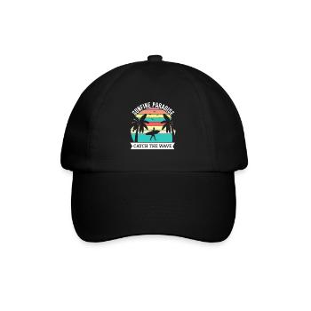 summer in paradise - Baseballkappe - Schwarz/Schwarz - Vorne