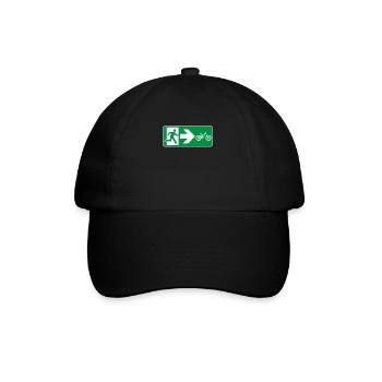 Notausgang Mountainbike Downhill - Baseballkappe - Schwarz/Schwarz - Vorne