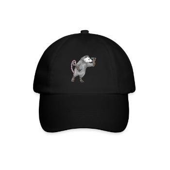Beutelratte Dart Dartpfeil - Baseballkappe - Schwarz/Schwarz - Vorne