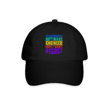 Aspiring Software Engineer, Hope I Won't Regret - Baseball Cap - black/black - Front