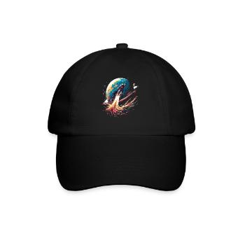 Art de la planète astronaute - Casquette classique - noir/noir - Devant