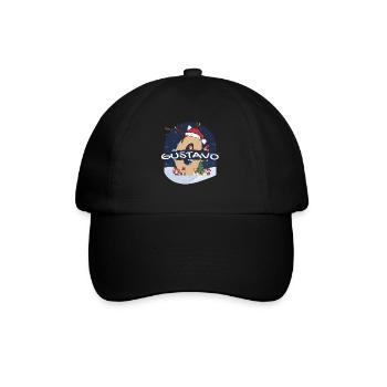 Impressionnant nom de Gustavo w chapeau de père Noël dans le thème de Noël - Casquette classique - noir/noir - Devant