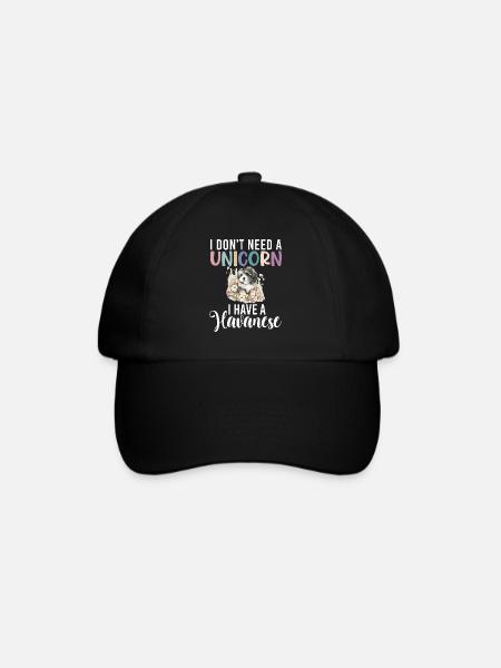 Gifts for Havanese Dog Lovers - Baseballkappe - Schwarz/Schwarz