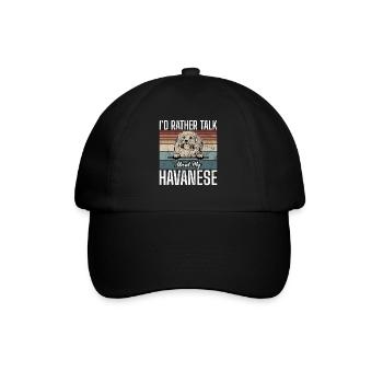 Gifts for Havanese Dog Lovers - Baseballkappe - Schwarz/Schwarz - Vorne