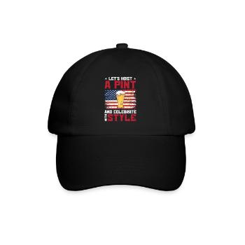 USA Independence Beer Drinking Freedom - Baseball Cap - black/black - Front