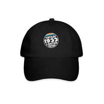 Limited Edition since 1933 Birthday Gift - Baseball Cap - black/black - Front