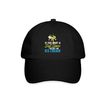 Si vous voulez une portion molle, allez chercher une crème glacée - Casquette classique - noir/noir - Devant