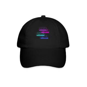 Synthesizer Collection Music Design - Baseball Cap - black/black - Front