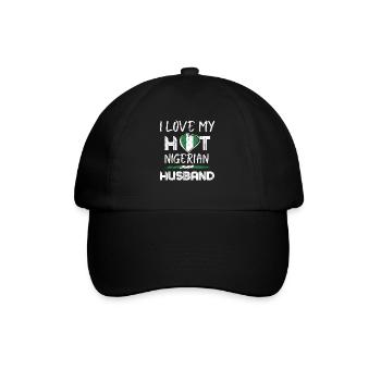 Nigerian Husband Proud Wife - Baseball Cap - black/black - Front