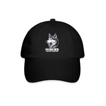 Chien de traîneau Huskie Alaska Sports d’hiver - Casquette classique - noir/noir - Devant