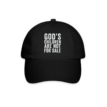 God's Children Are Not For Sale Christian Children - Baseball Cap - black/black - Front