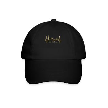 Venice Skyline Heartbeat Italy I Love Venezia - Baseball Cap - black/black - Front
