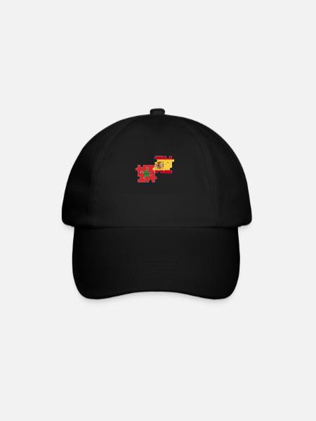 Maroc Espagne Drapeau Espagnols Marocains - Casquette classique - noir/noir