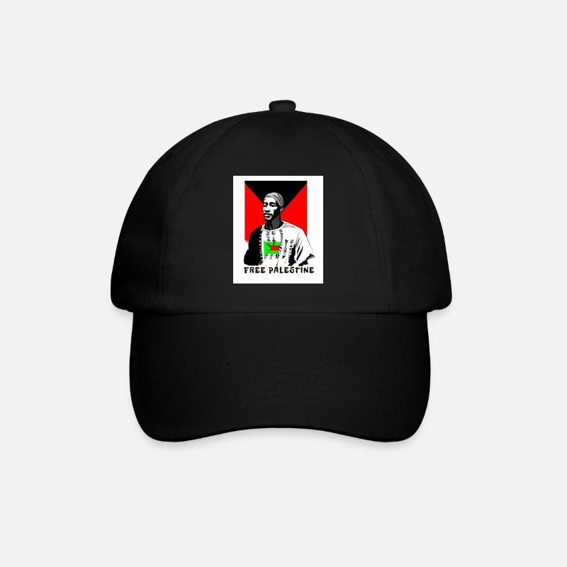 Palästinensisch - Baseballkappe - Schwarz/Schwarz