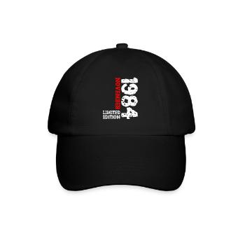 1984 Novembre Edition Limitée 39ème Anniversaire Décoration - Casquette classique - noir/noir - Devant