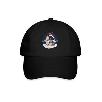 Impressionnant nom de Lawrence w chapeau de père Noël dans le thème de Noël - Casquette classique - noir/noir - Devant