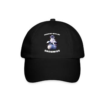 Hanging With My Snowmies Snowman Sunglasses - Baseball Cap - black/black - Front