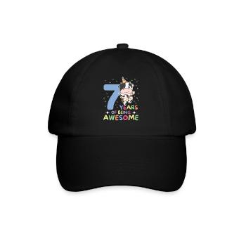 Vache pour les enfants de 7 ans de sept ans - Casquette classique - noir/noir - Devant