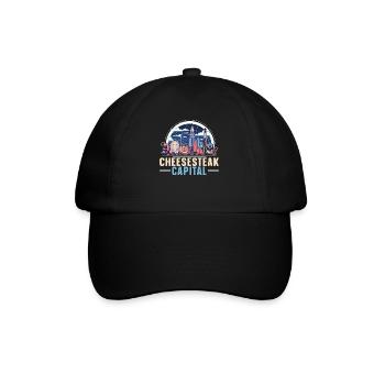 Philadelphia City, Pennsylvania, Vereinigte Staaten - Baseballkappe - Schwarz/Schwarz - Vorne