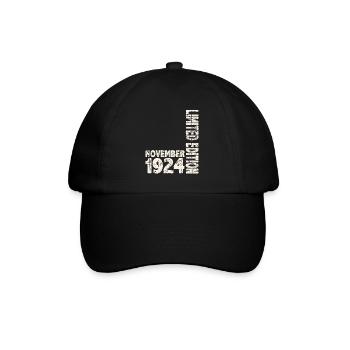 November 1924 Limited Edition 99 Years Man Woman - Baseball Cap - black/black - Front