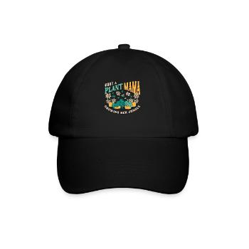 Houseplants Just A Plant Mama Growing Flower Pot - Baseball Cap - black/black - Front