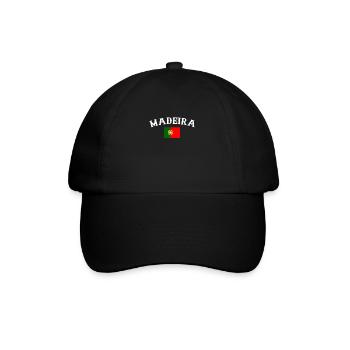 Madeira Portugal Portuguese Flag Portuguese - Baseball Cap - black/black - Front