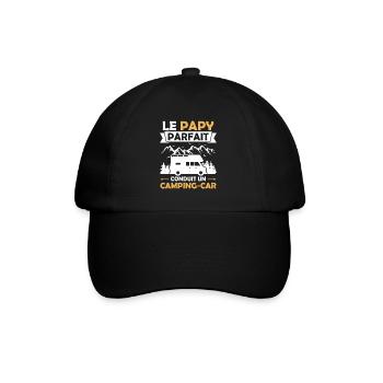 Le papy parfait conduit un camping car - Casquette classique - noir/noir - Devant