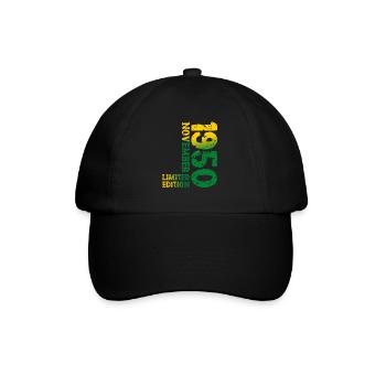 1950's November Limited Edition 73rd Birthday Decoration - Baseball Cap - black/black - Front