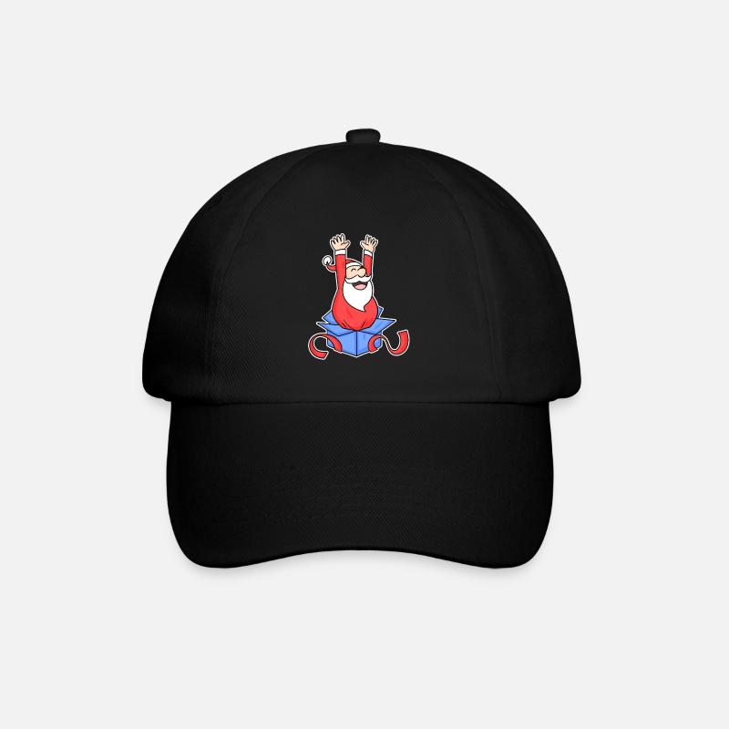 Weihnachtsmann Überraschung - Baseballkappe - Schwarz/Schwarz